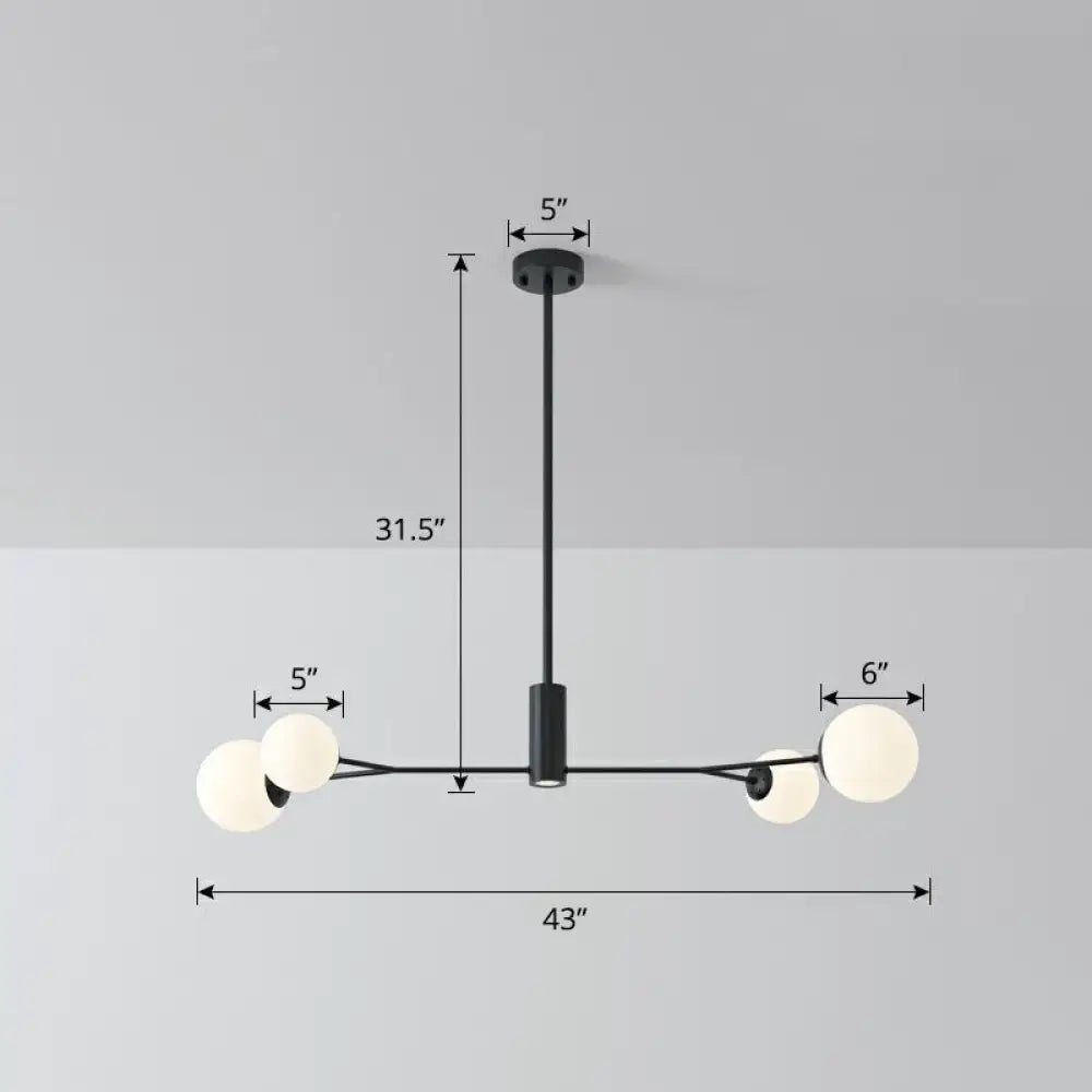 Gold Opal Glass Island Light