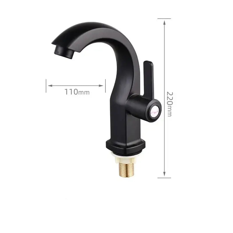 Black Chrome Kitchen Faucet