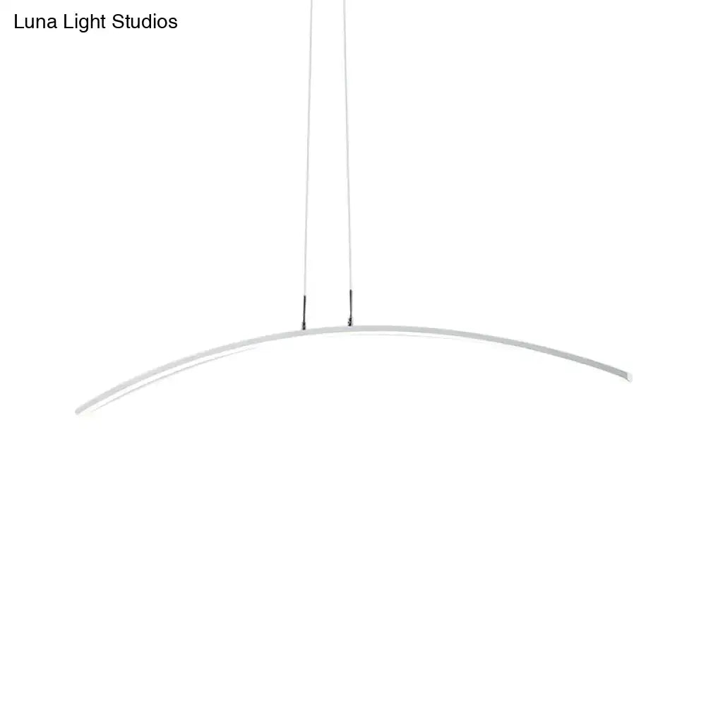 White Arch Pendant Light