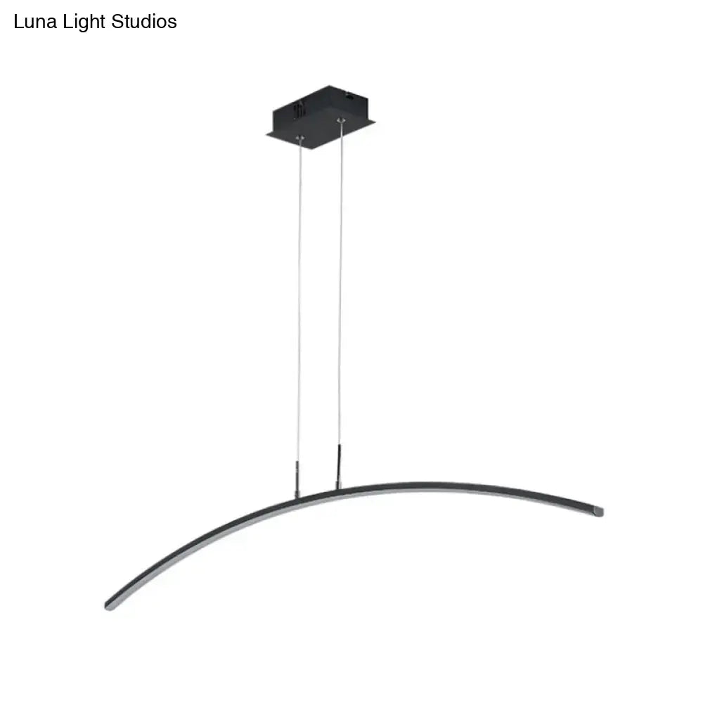 White Arch Pendant Light