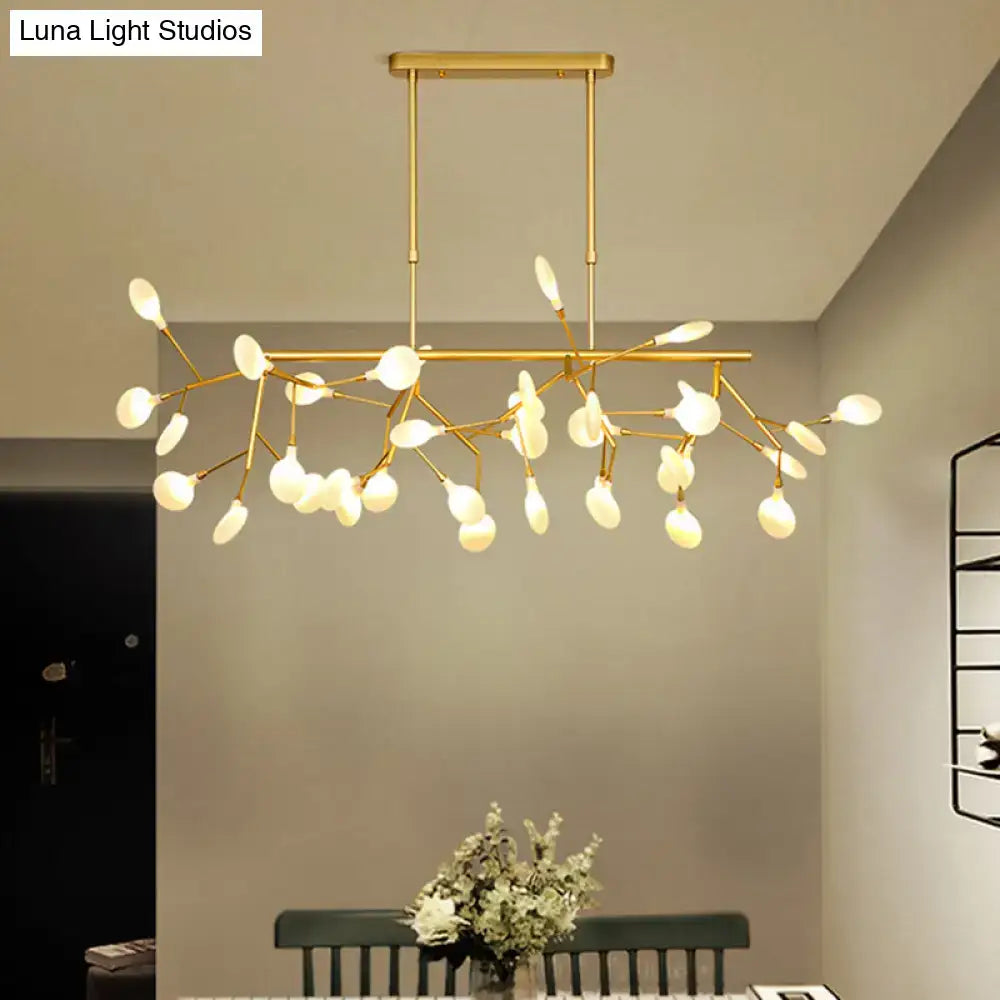 Gold Opal Pendant Light