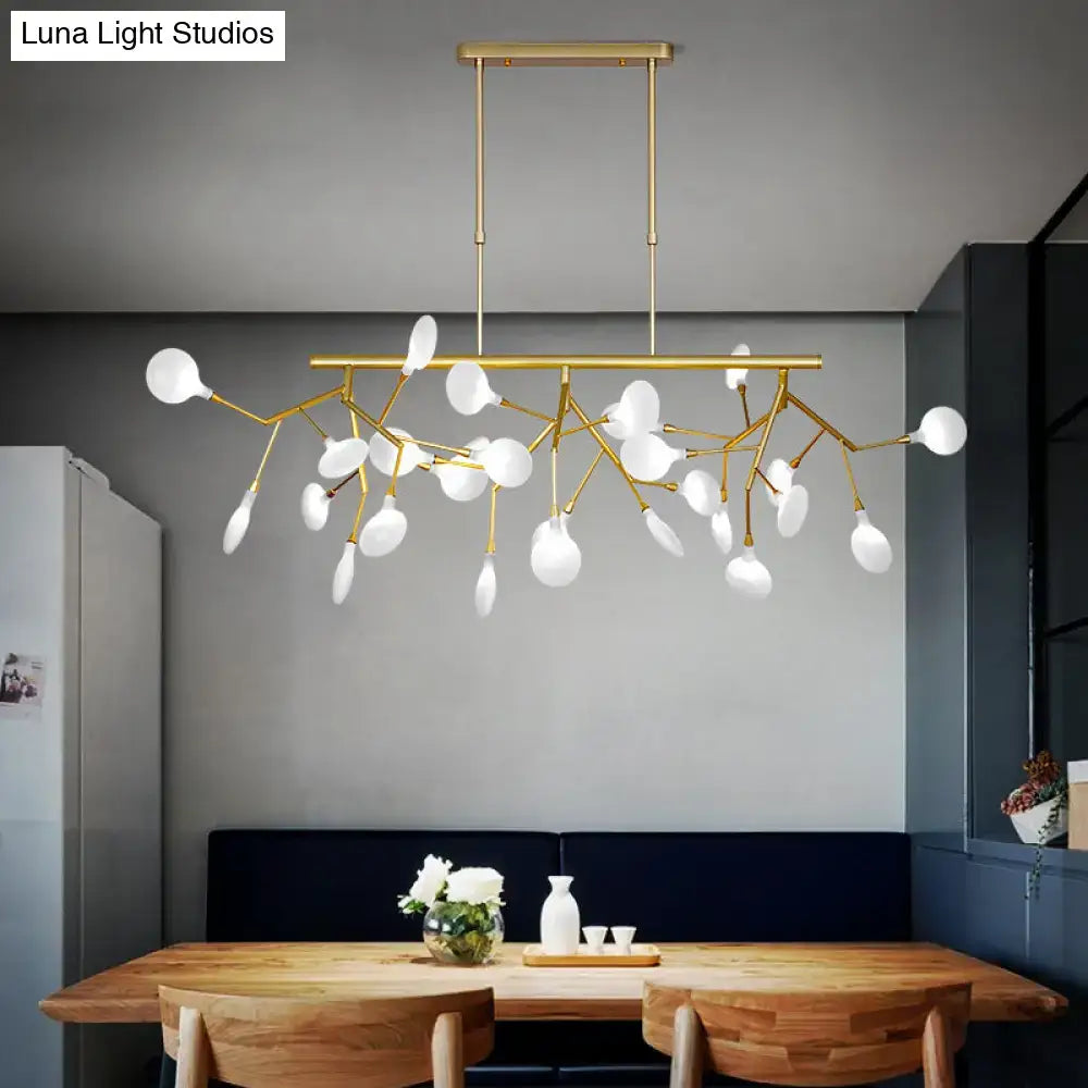 Gold Opal Pendant Light