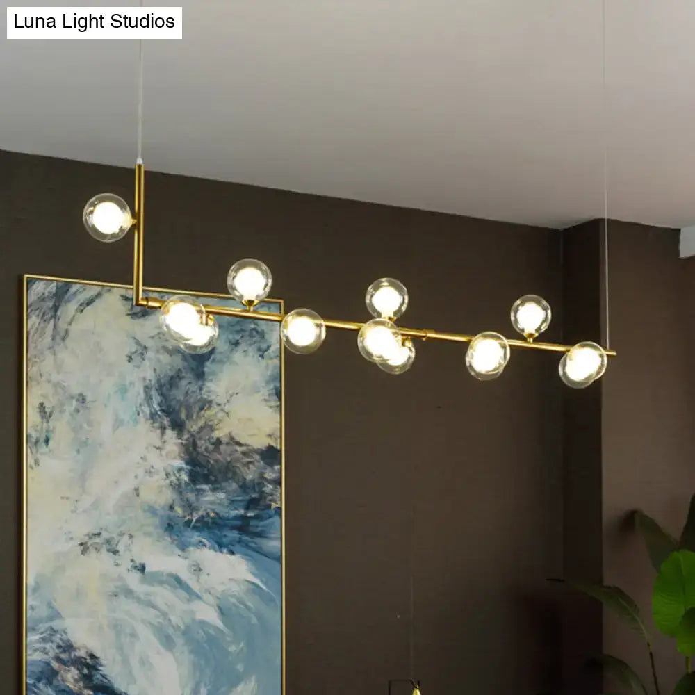Black Glass Pendant Chandelier