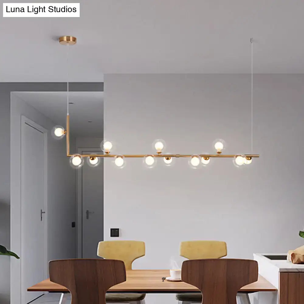 Black Glass Pendant Chandelier