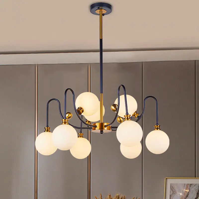 Opal Glass Pendant Chandelier