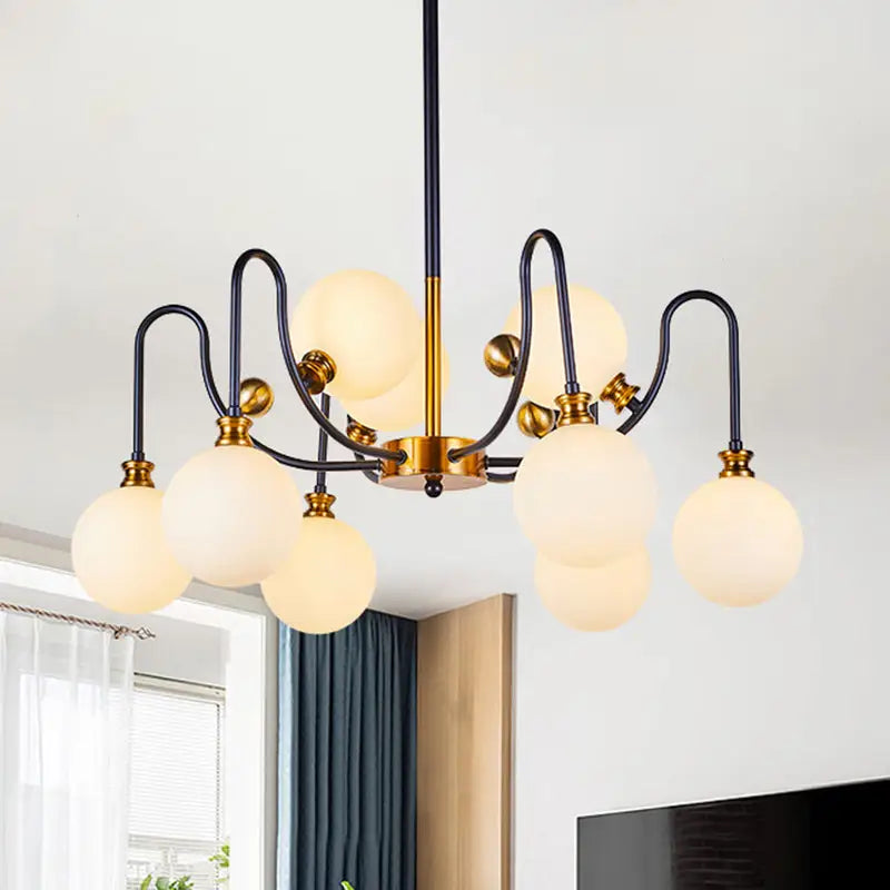 Opal Glass Pendant Chandelier