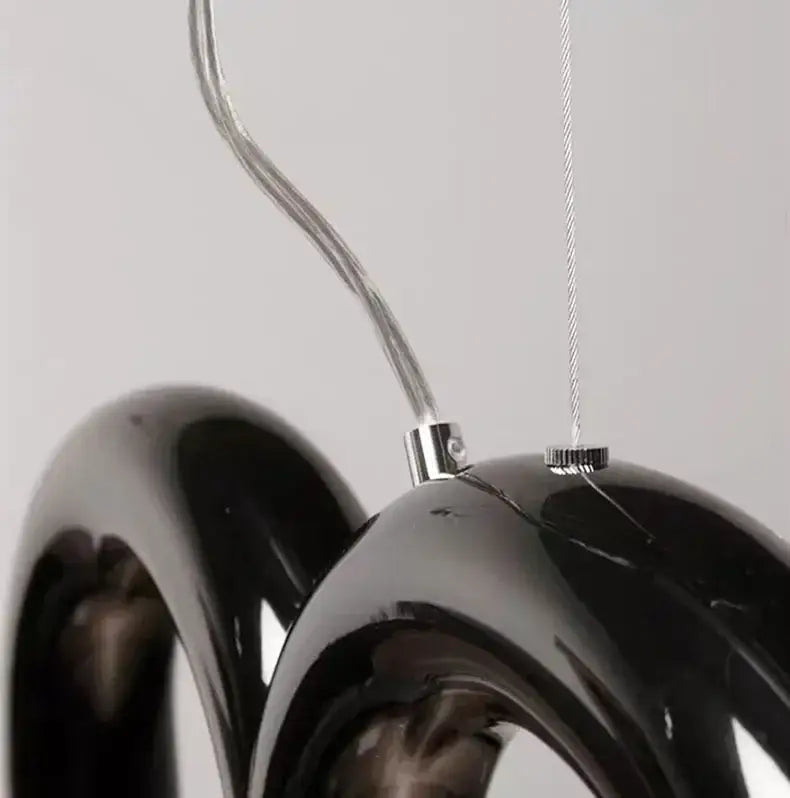 Black U-Shaped Chandelier