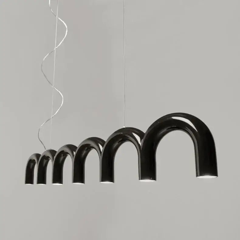Black U-Shaped Chandelier