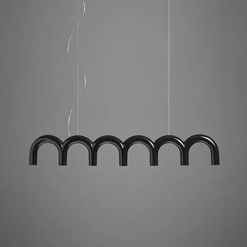 Black U-Shaped Chandelier
