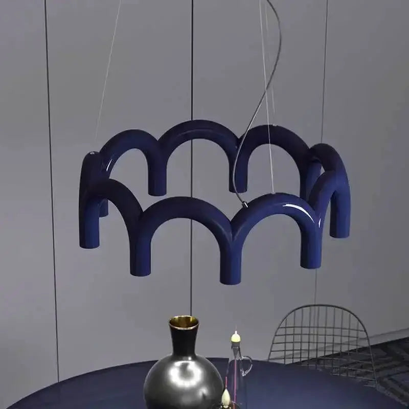 Black U-Shaped Chandelier