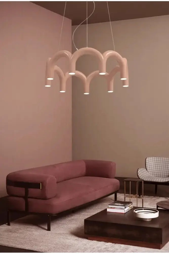 Black U-Shaped Chandelier