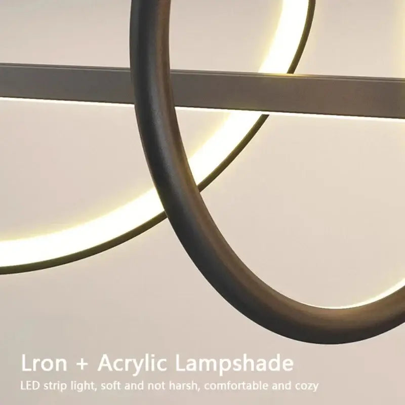 Metallic Wavy Pendant Light