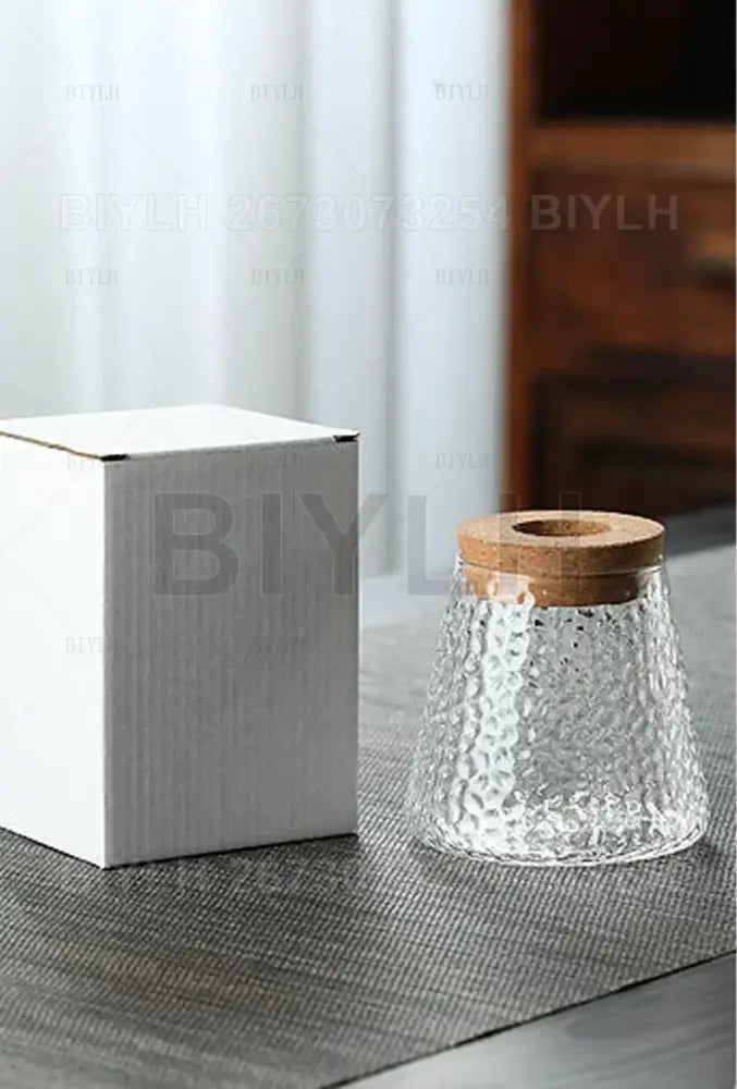 Glass Bamboo Base Vase