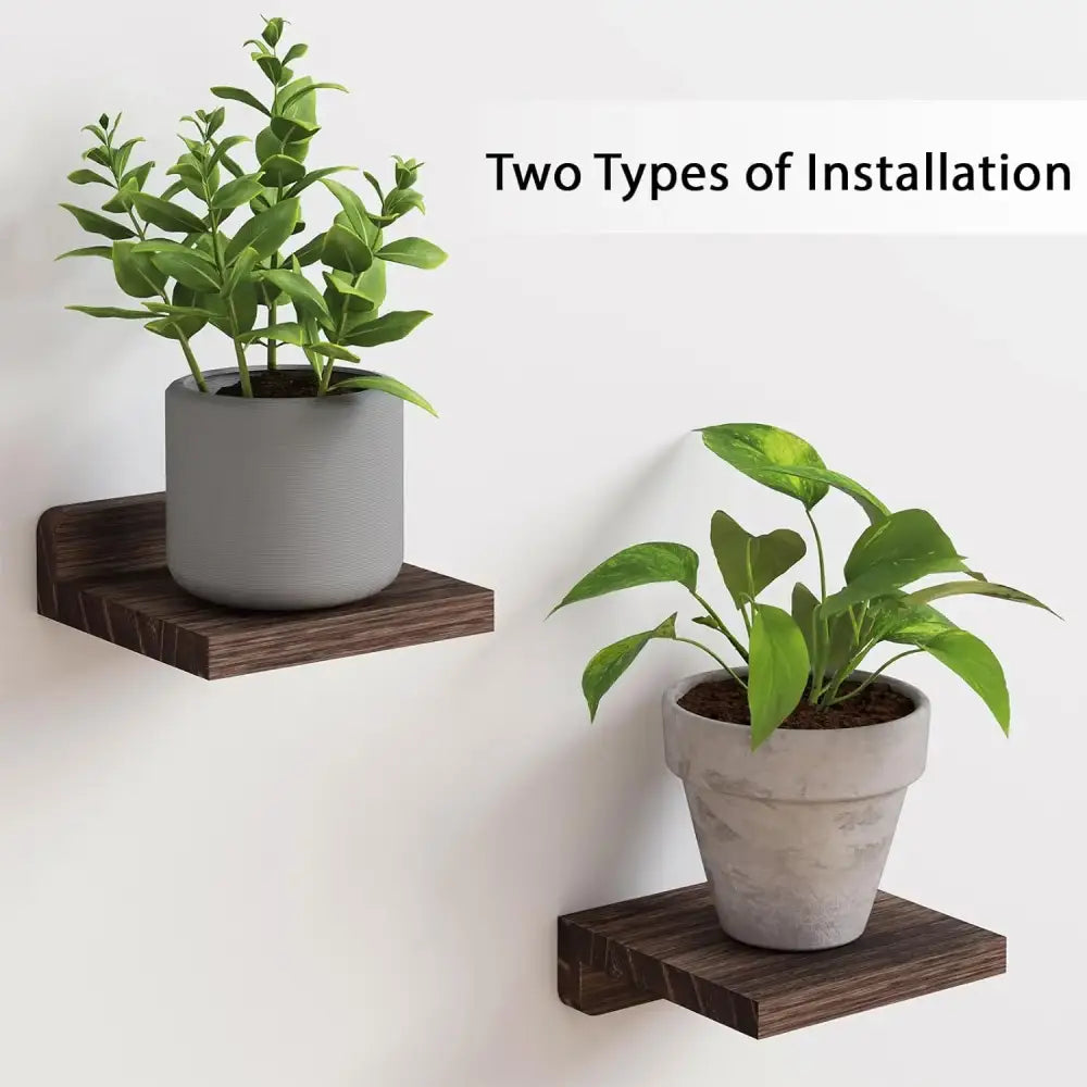 Wood Floating Shelf Set