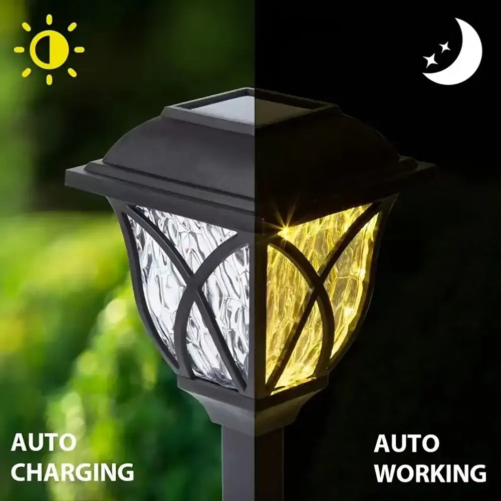Black Lattice Solar Lights