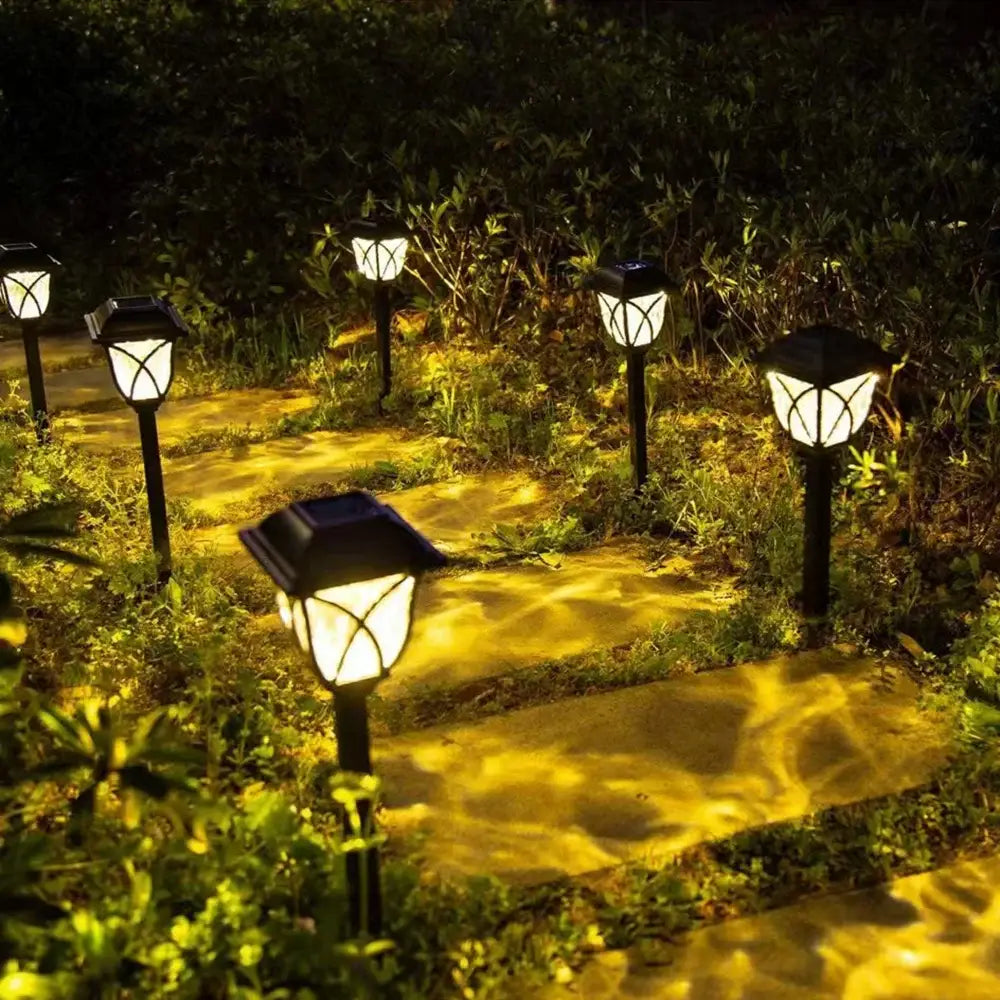 Black Lattice Solar Lights