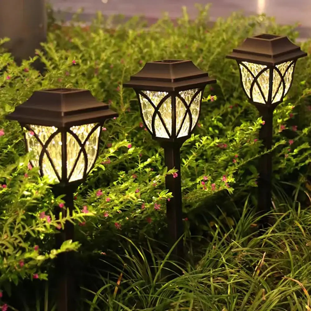 Black Lattice Solar Lights