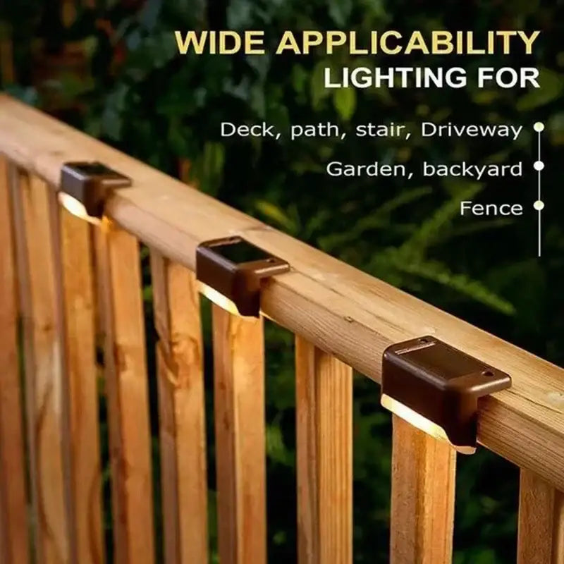 Black Solar LED Stair Lights