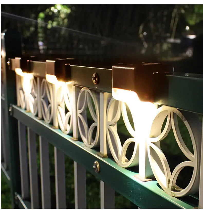 Black Solar LED Stair Lights