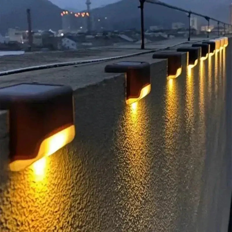 Black Solar LED Stair Lights