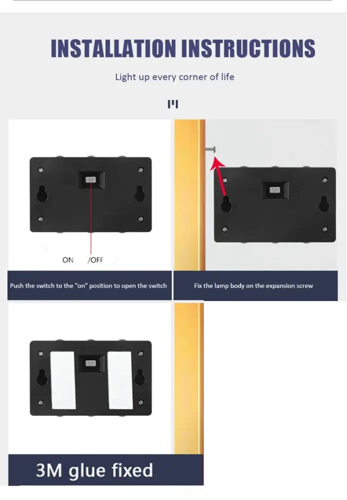 Black Solar Wall Light