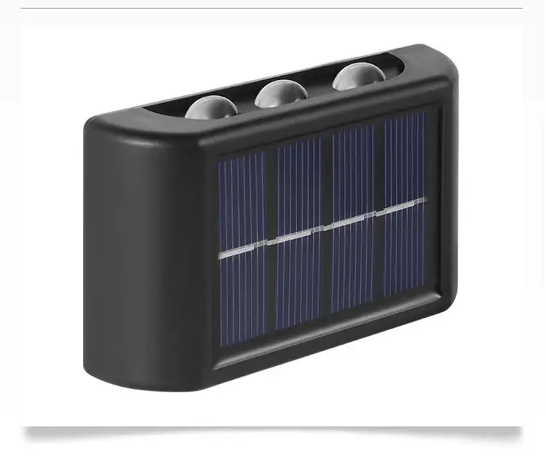 Black Solar Wall Light