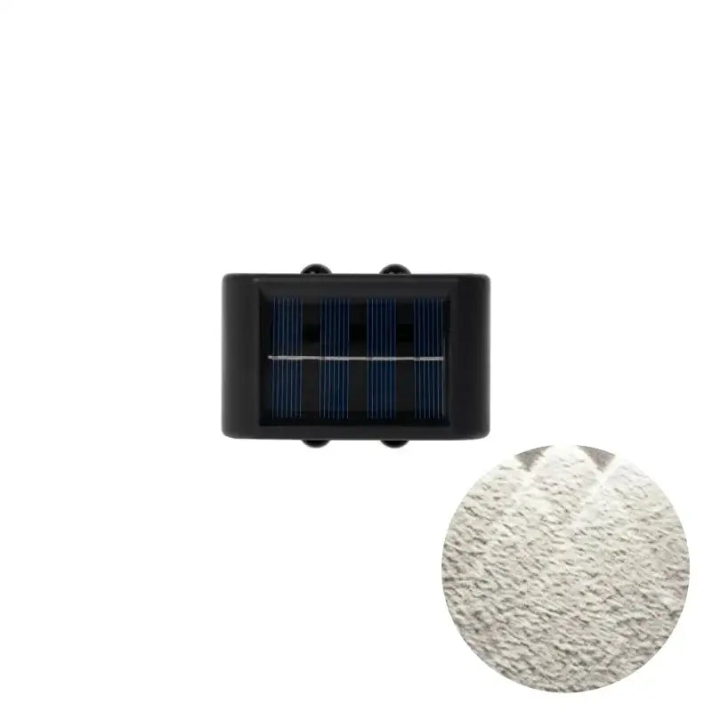 Black Solar Wall Light for Garden and Patio