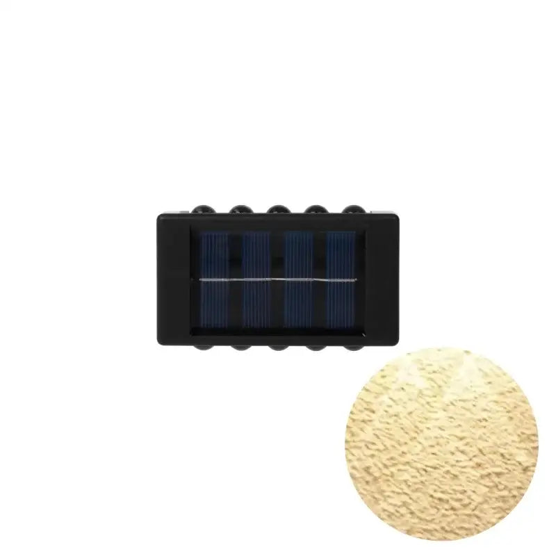 Black Solar Wall Light for Garden and Patio