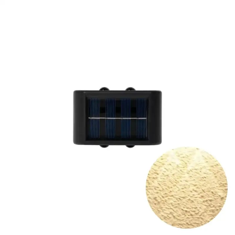 Black Solar Wall Light for Garden and Patio