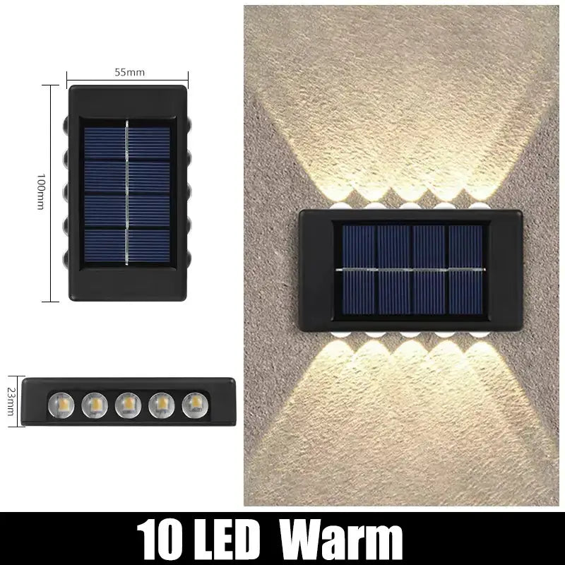Black Solar Wall Lights