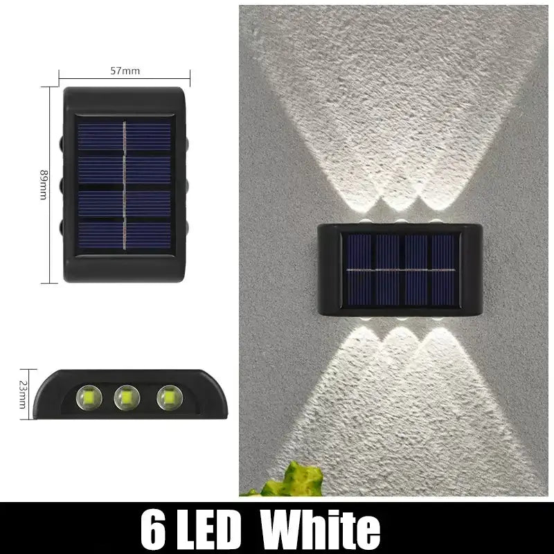 Black Solar Wall Lights