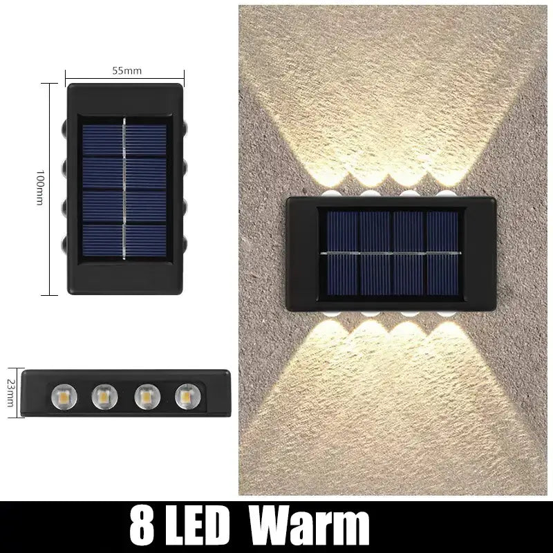 Black Solar Wall Lights