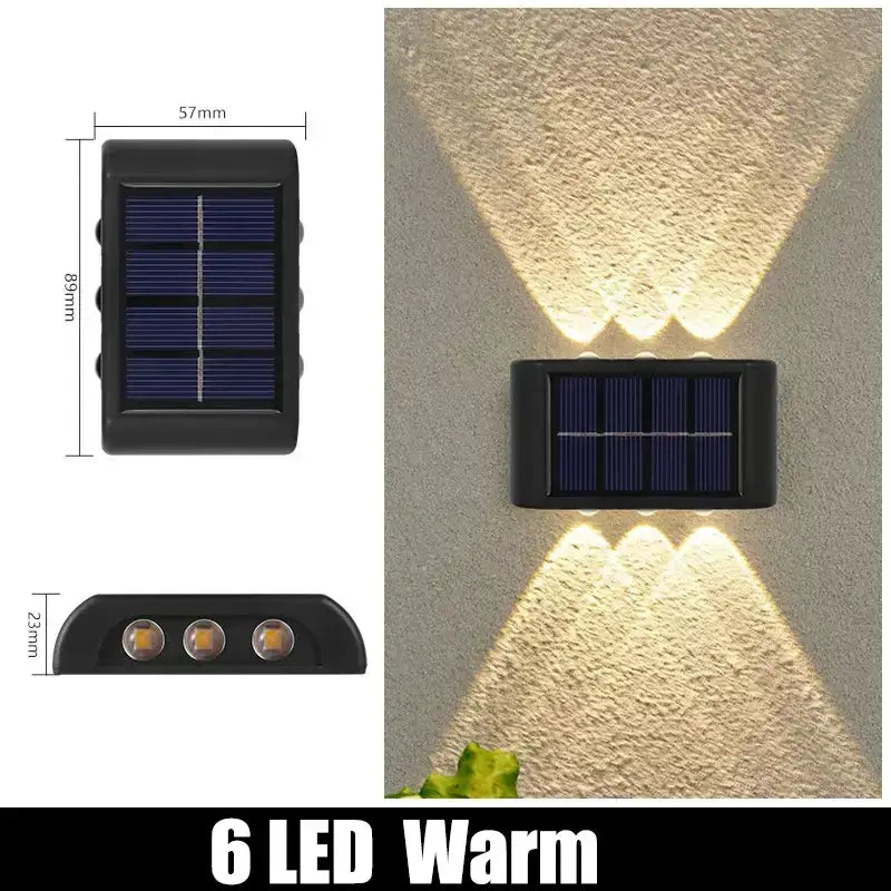 Black Solar Wall Lights