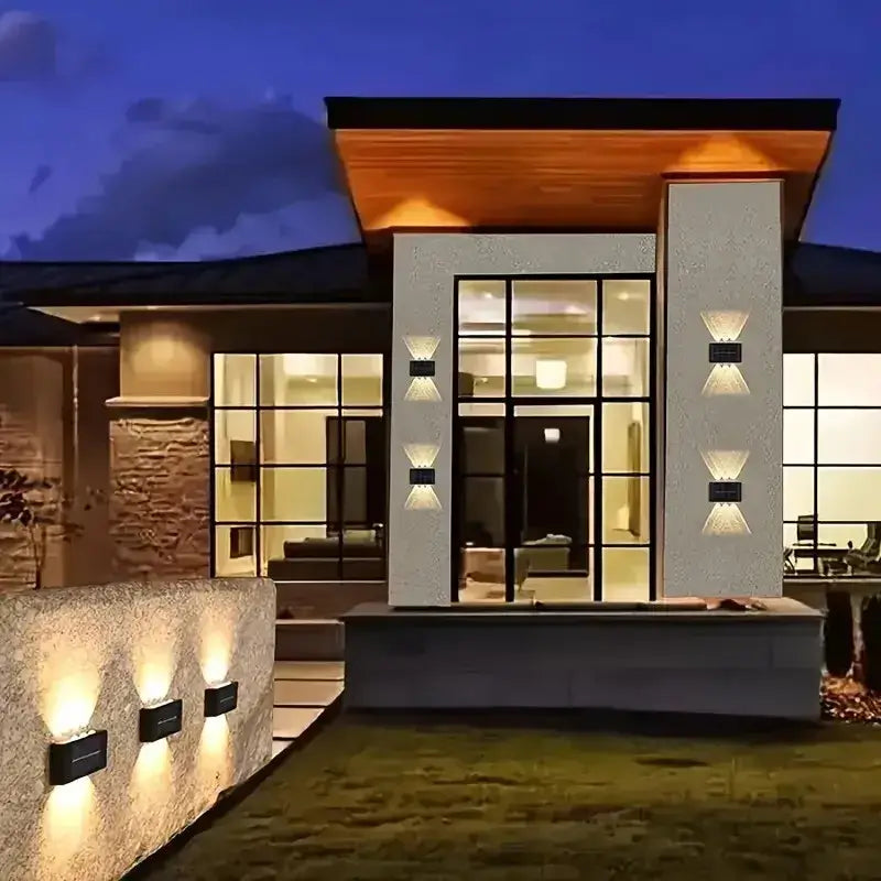 Black Solar Wall Lights