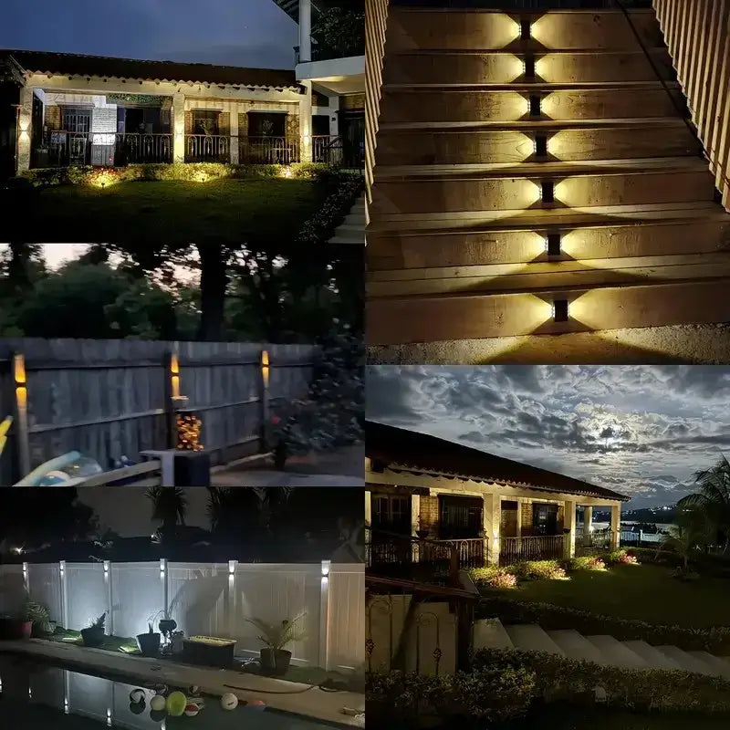Black Solar Wall Lights