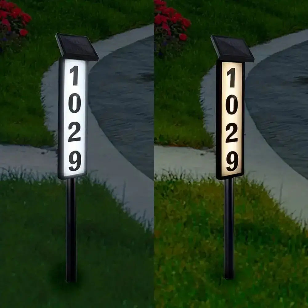 Black Solar Address Light