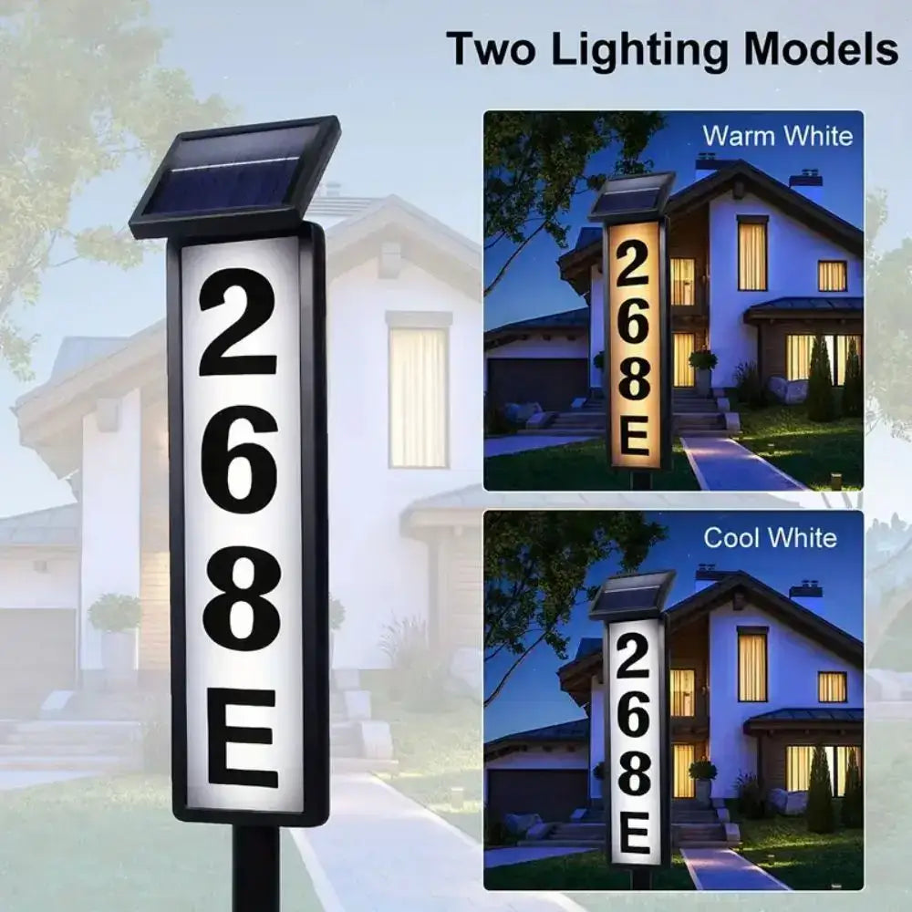 Black Solar Address Light