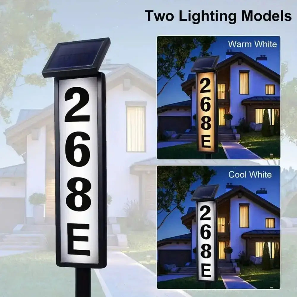 Black Solar Address Light