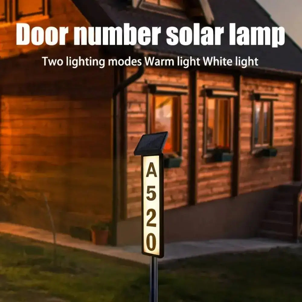Black Solar Address Light
