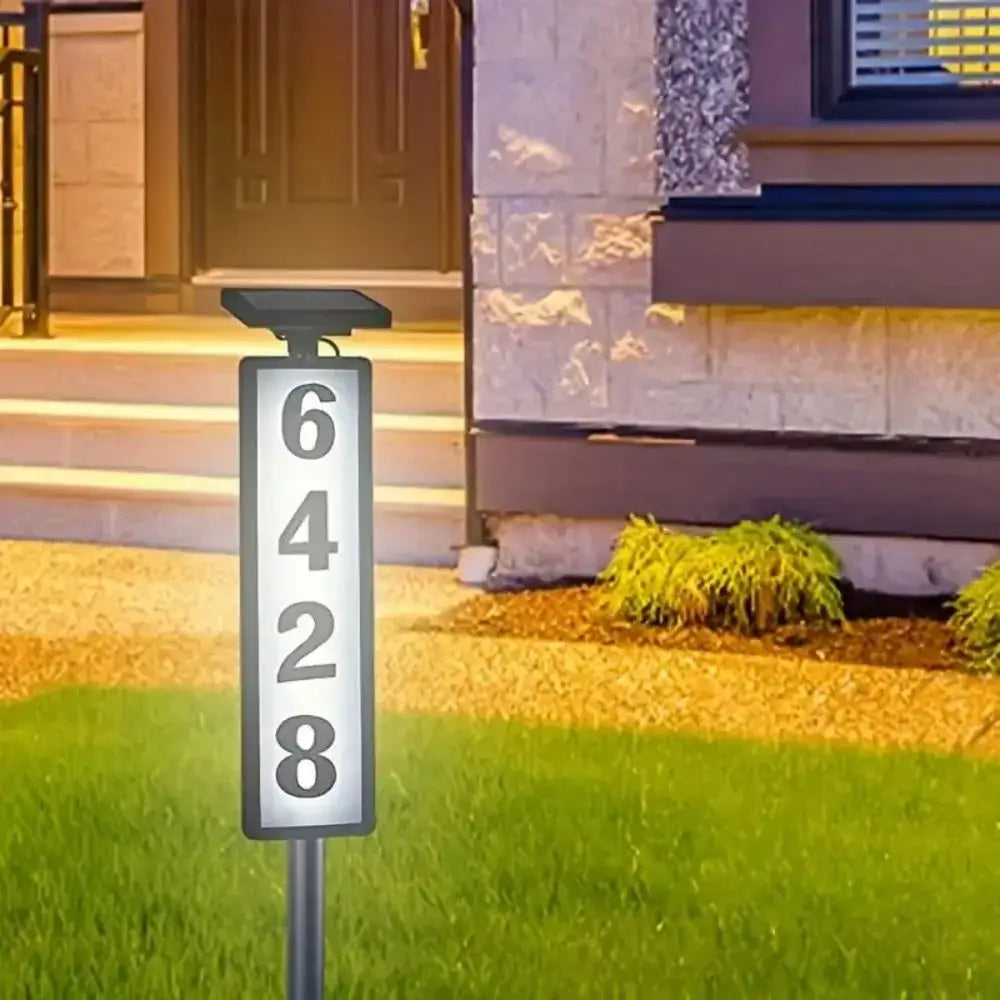Black Solar Address Light