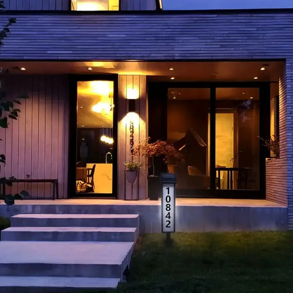 Black Solar Address Light
