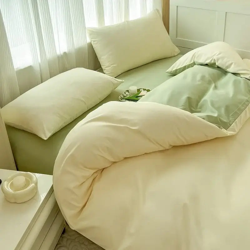 Gray Brush Duvet Cover Set