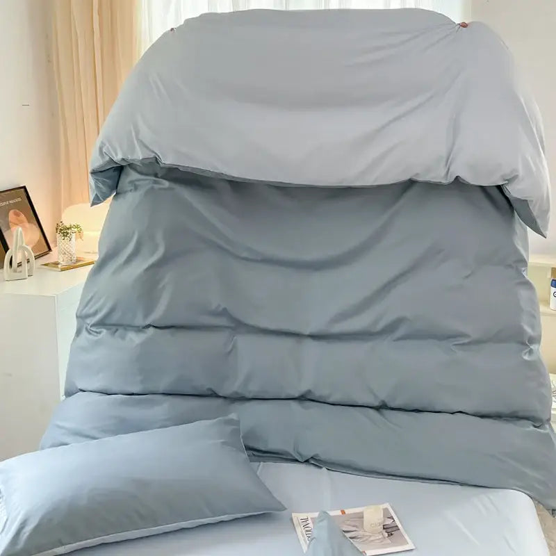 Gray Brush Duvet Cover Set