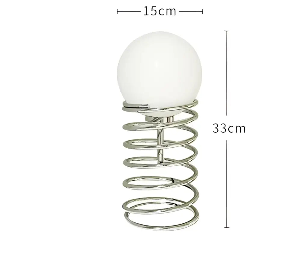 Chrome Spring Table Lamp