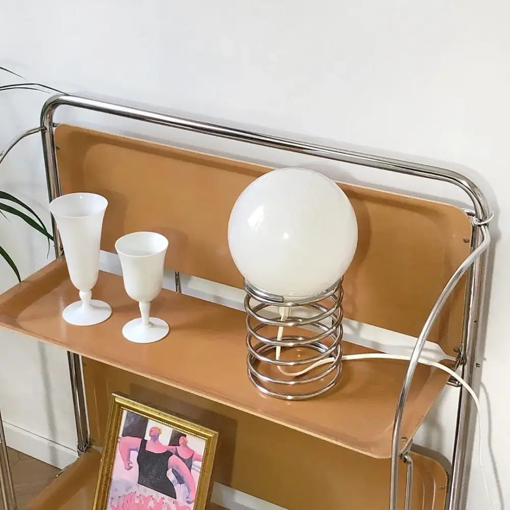Chrome Spring Table Lamp