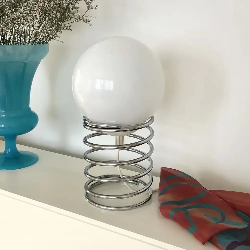 Chrome Spring Table Lamp