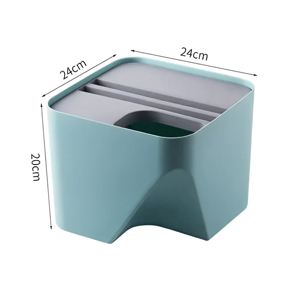 White Gray Stackable Bin