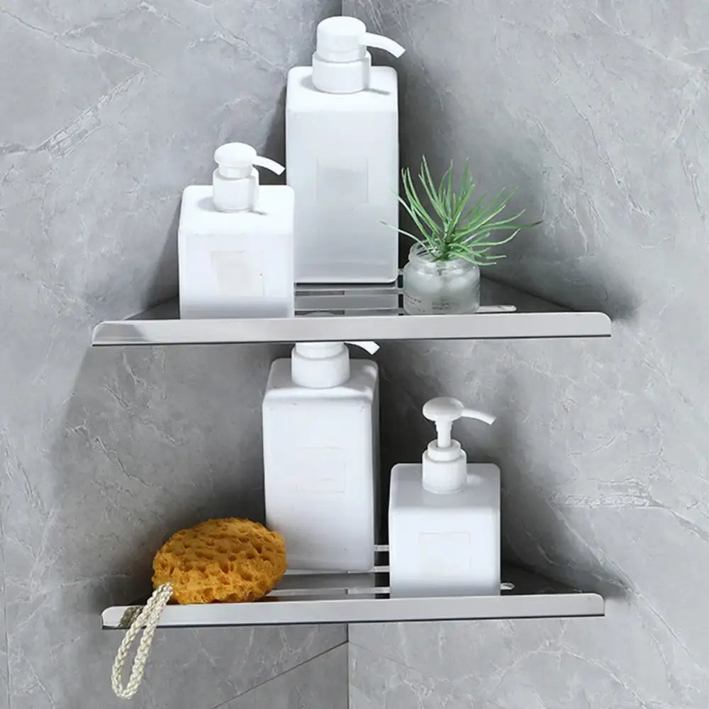 Silver Corner Shower Caddy