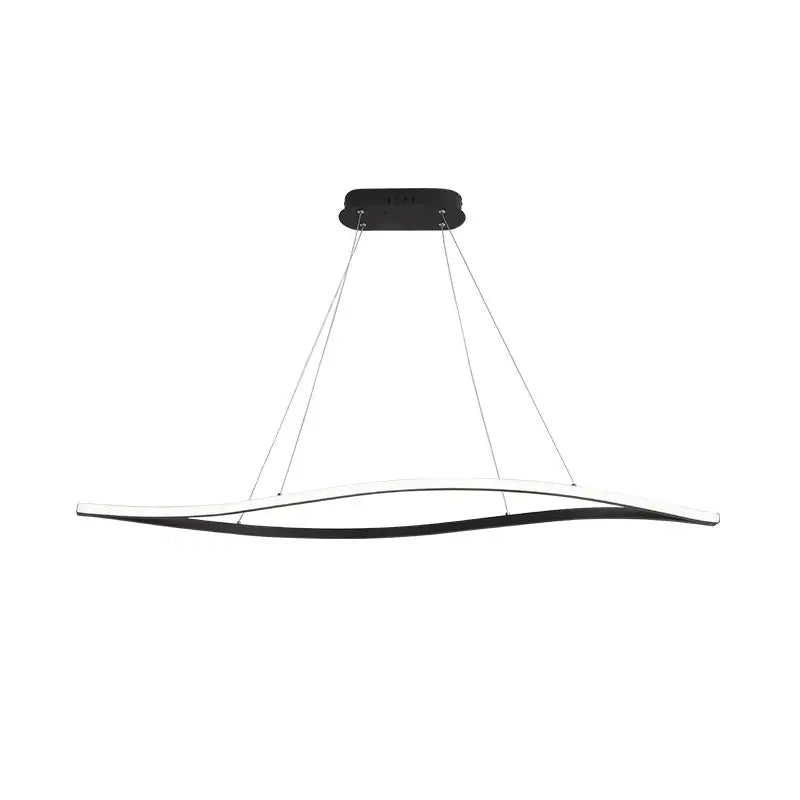 Black Aluminum Leaf Light