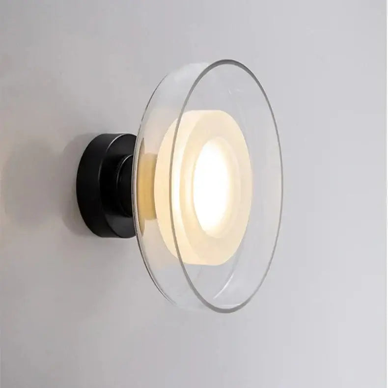 Gray Glass Wall Lamp